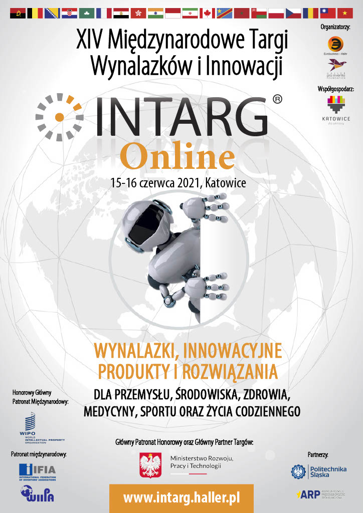 Sukces na XIV Międzynarodowych Targach Wynalazków i Innowacji INTARG 2021